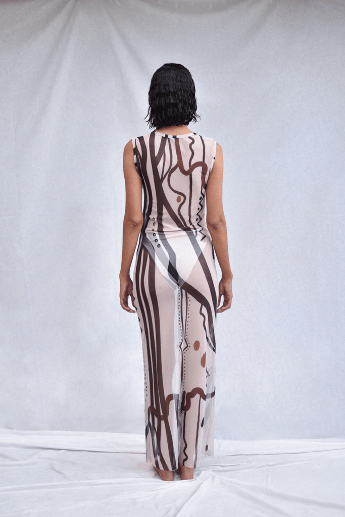 AnimazulKANOMIKanomi - Ikupo Long Mesh Dress