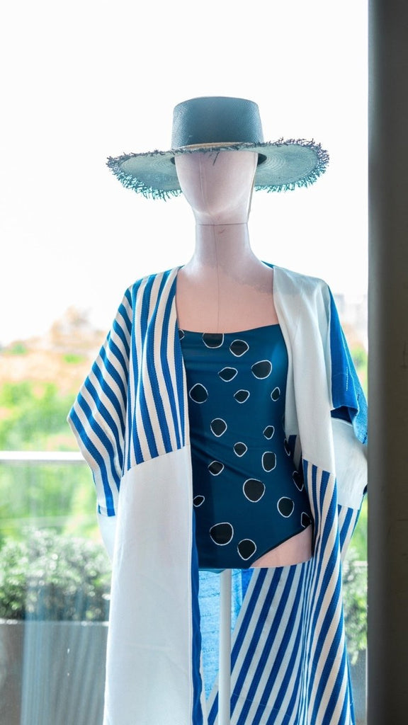 AnimazulVictoria RiveraVictoria Rivera - La Mar Collection - Stripped Kimono