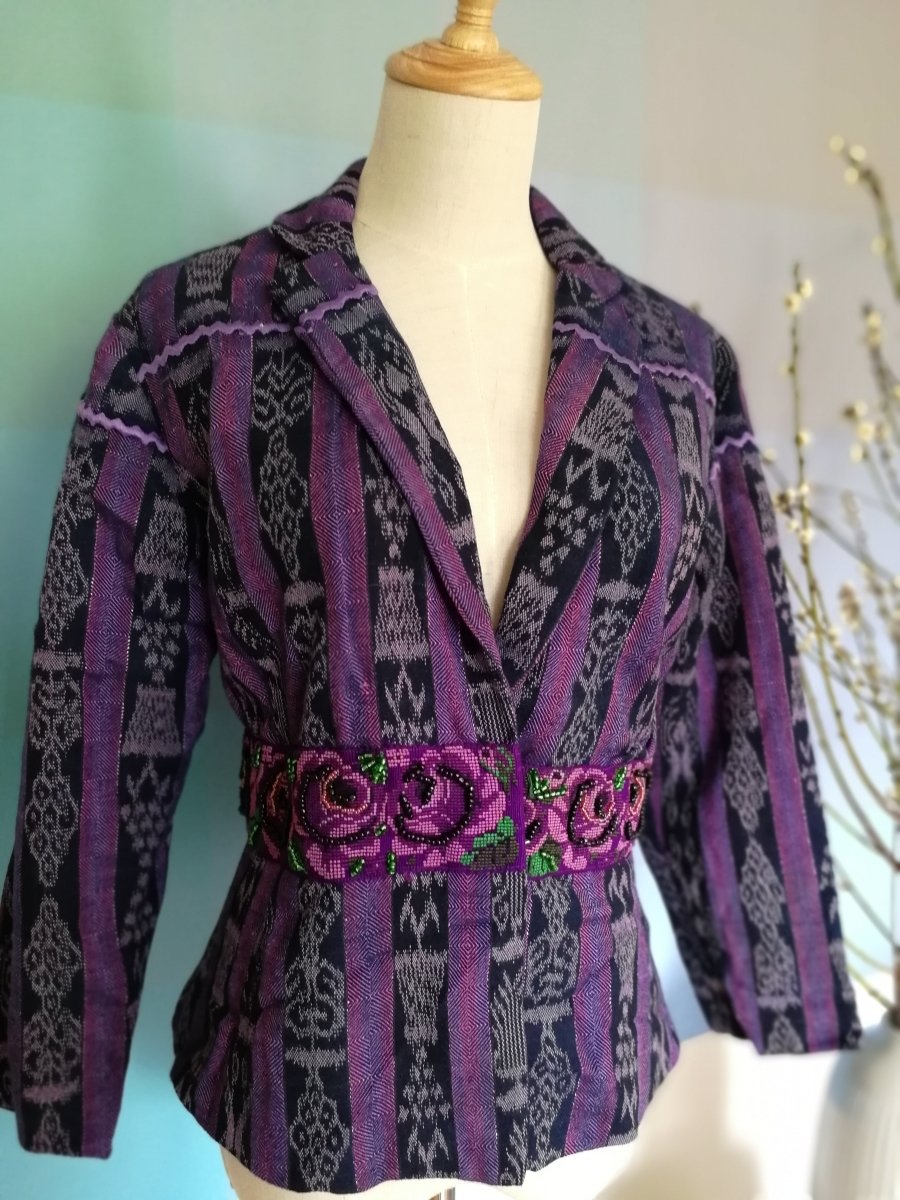 AnimazulDown to XjabelleDown to Xjabelle - Purple Jacket with Embroidered Belt