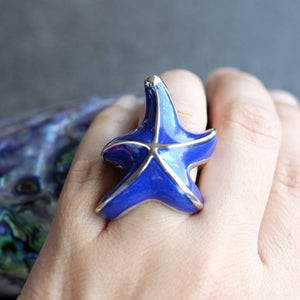 AnimazulEleonora VariniEleonora Varini - Blue & Silver Starfish Ring