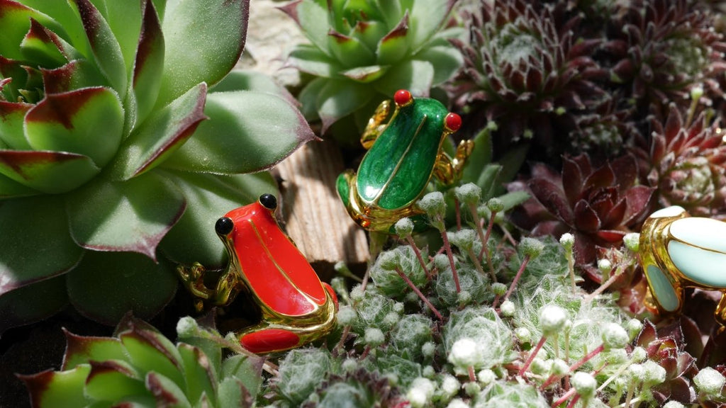 AnimazulEleonora VariniEleonora Varini - Red Orange Frogy Ring