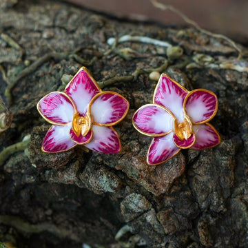 AnimazulEleonora VariniEleonora Varini - Tropical Orchid Earrings