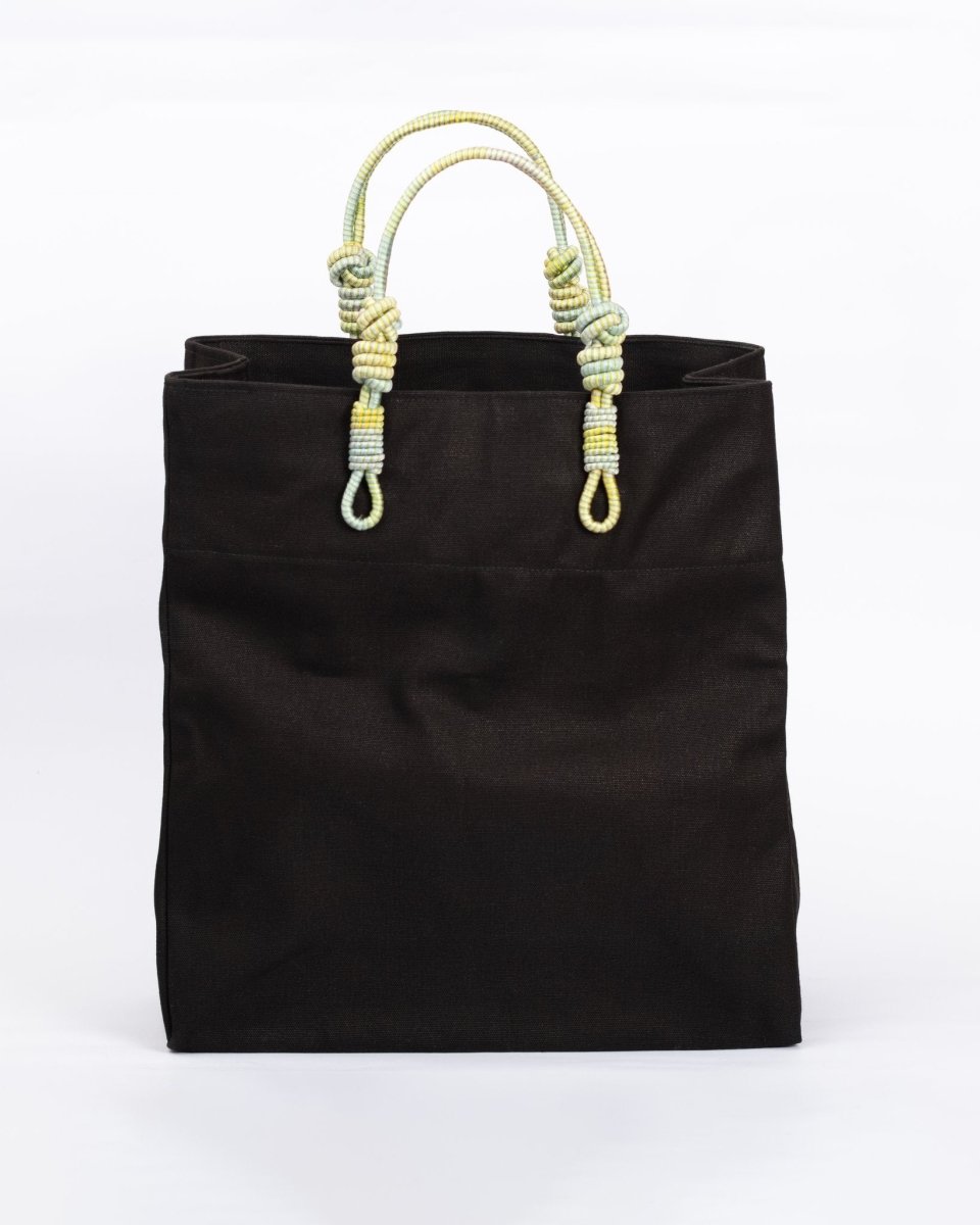 AnimazulSequence CollectionSequence Collection - 2 Knot Handle Large Market Tote - Green
