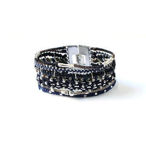 AnimazulWakamiWakami - 7 Strands Cuff Bracelet - Woodsy