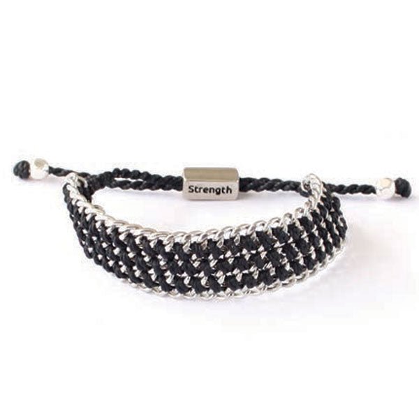 AnimazulWakamiWakami - Life is What… – Strength Bracelet – Dark Blue